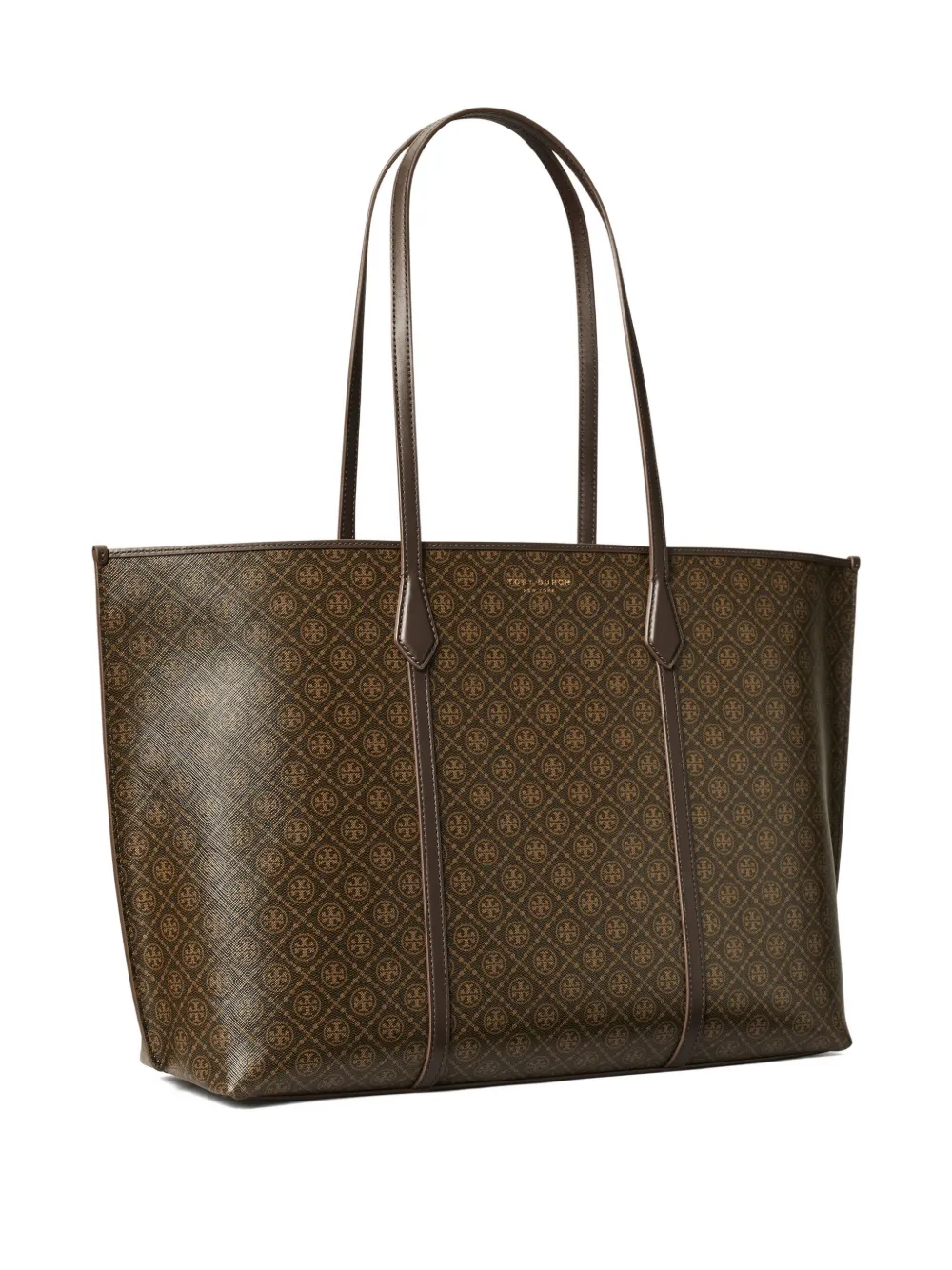 Tory Burch Perry shopper met logo patroon Bruin