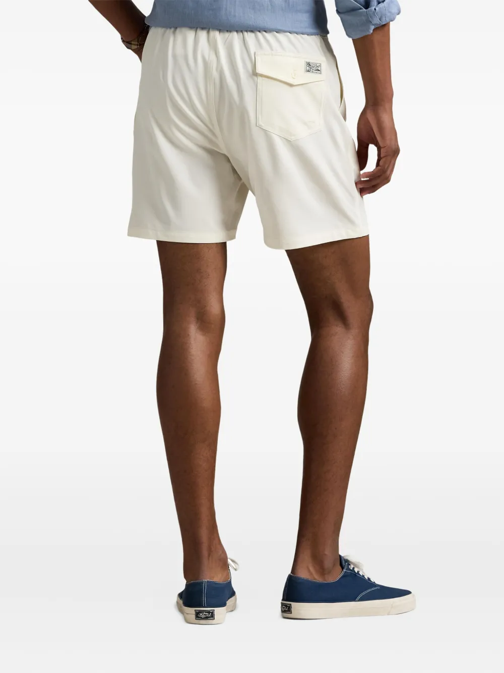Polo Ralph Lauren Traveler zwembroek met trekkoordtaille Beige