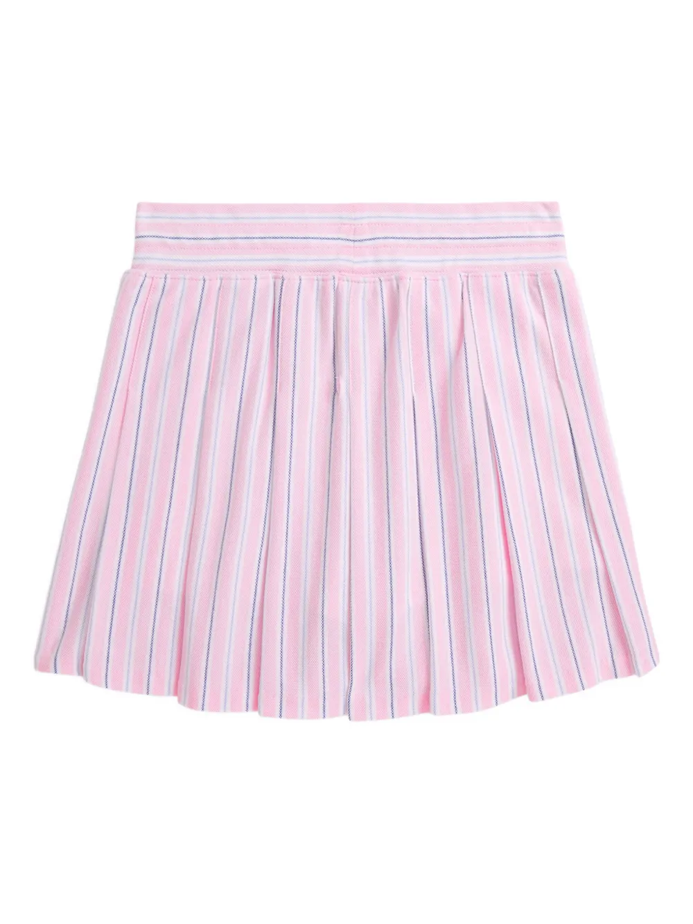 POLO RALPH LAUREN KIDS Gestreepte plooirok Roze