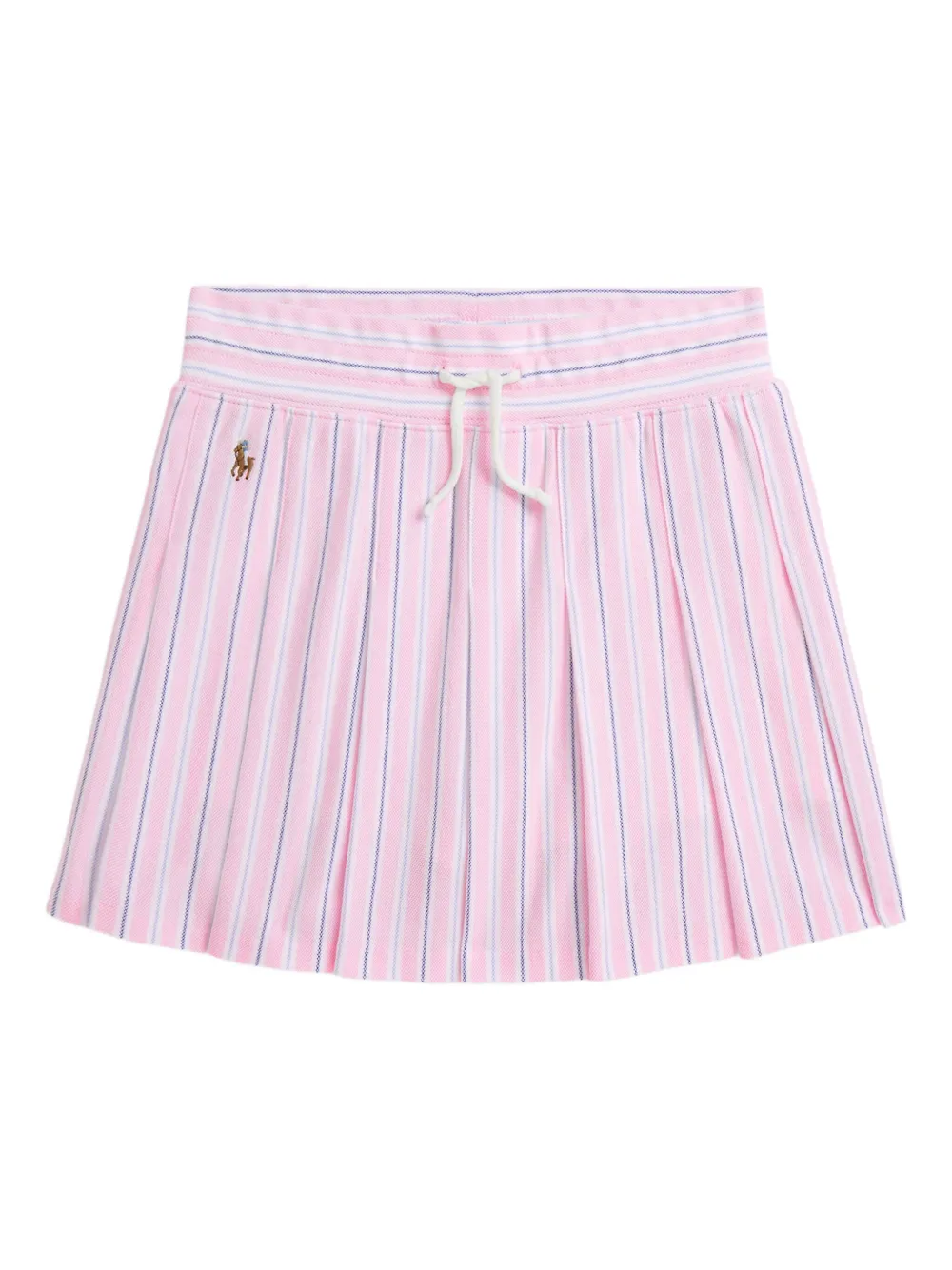 POLO RALPH LAUREN KIDS Gestreepte plooirok Roze