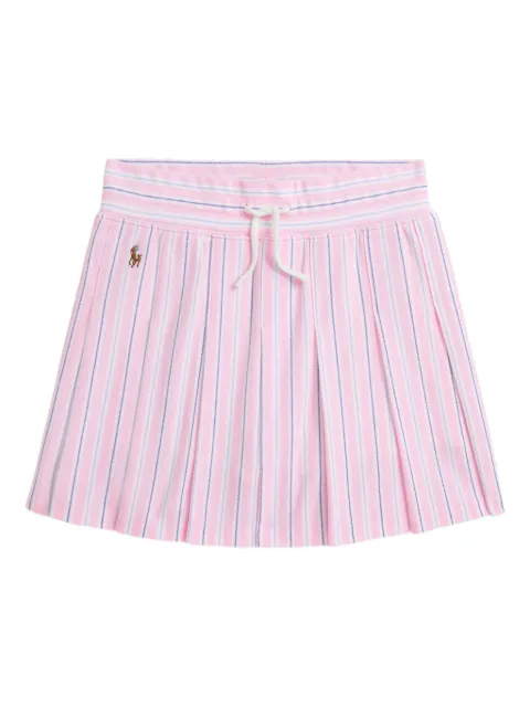 POLO RALPH LAUREN KIDS striped pleated skirt