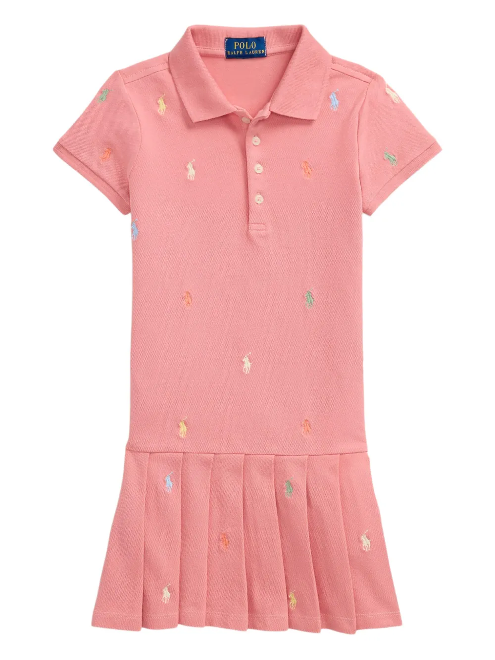 POLO RALPH LAUREN KIDS Polojurk met borduurwerk Roze