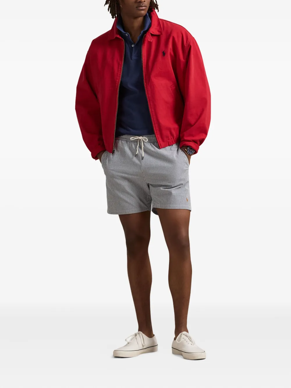 Polo Ralph Lauren Traveler gestreepte zwembroek Blauw