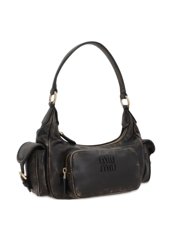 Miu Miu Pocket Shoulder Bag | Brown | FARFETCH RO
