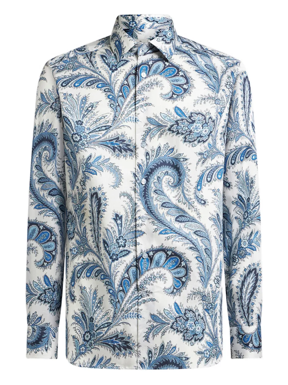 paisley-print long-sleeve shirt