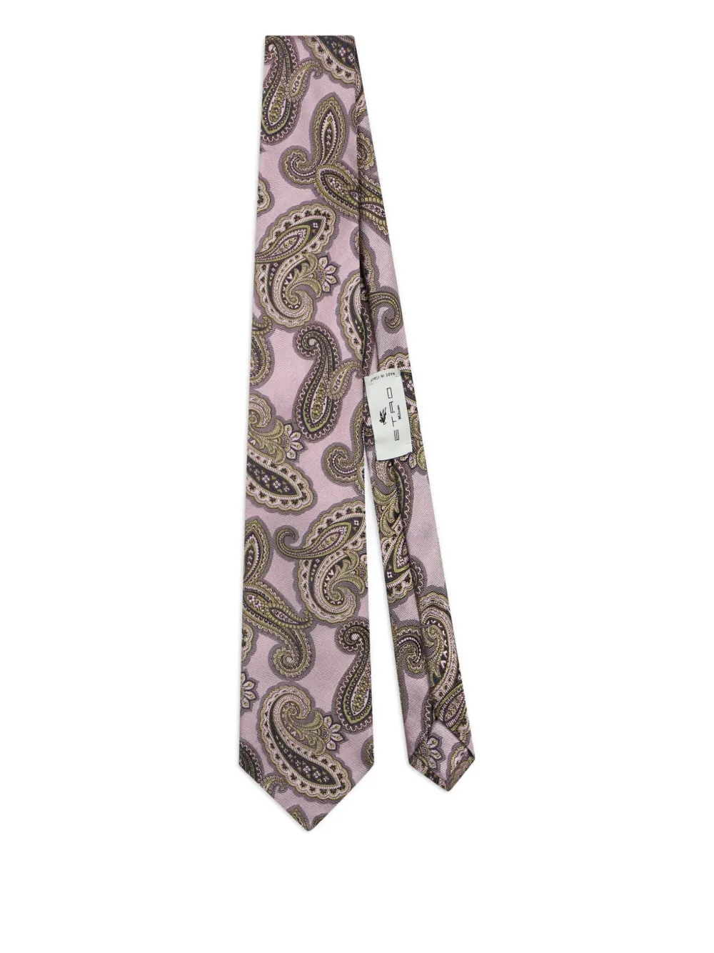 paisley-pattern silk tie