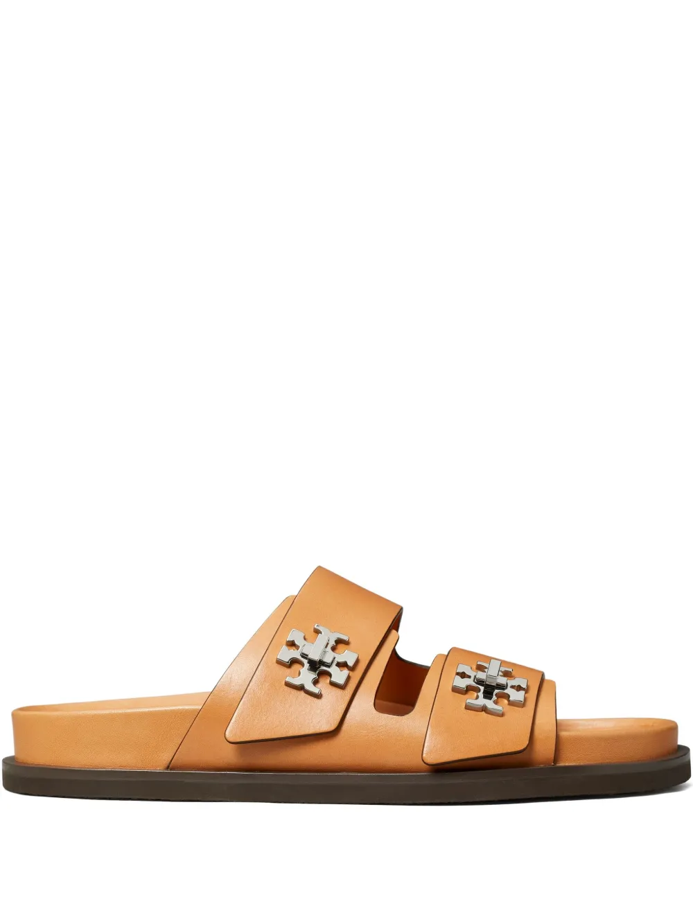 Tory Burch slip-on embellished sandals Brown