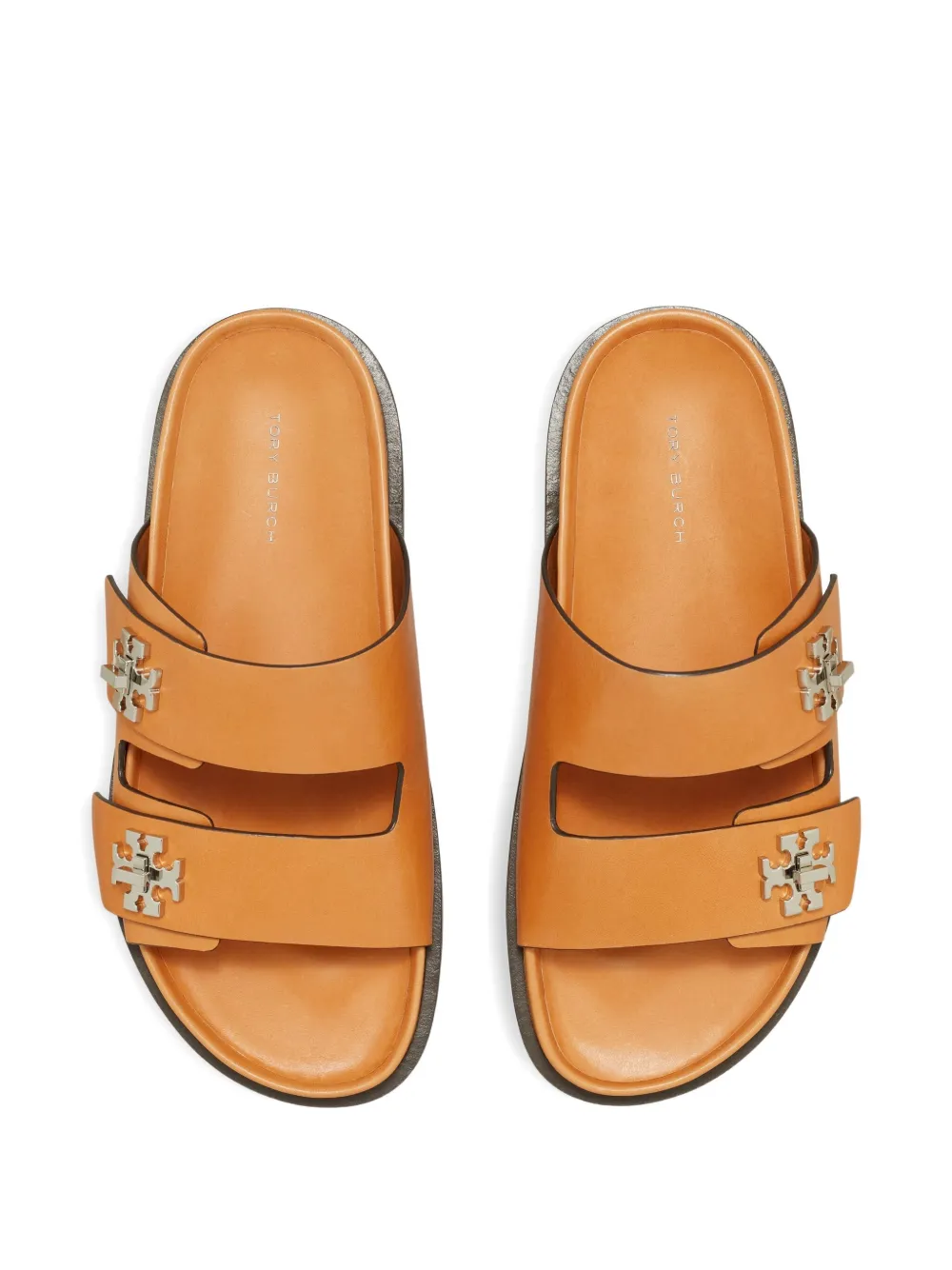 Tory Burch slip-on embellished sandals Brown