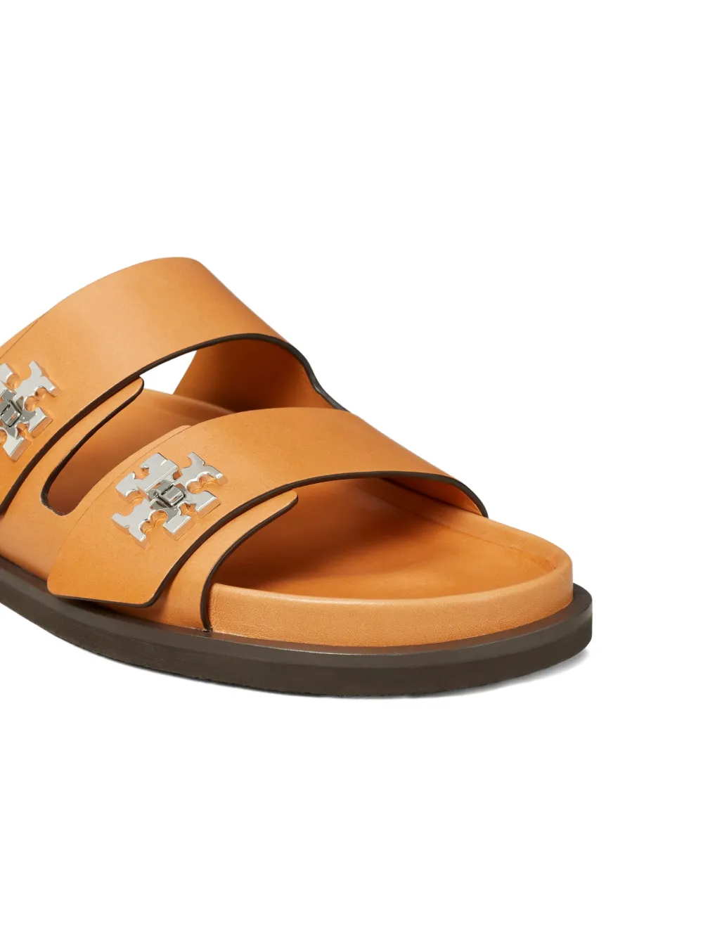 Tory Burch slip-on embellished sandals Brown