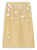 Tory Burch embellished mirror skirt - Neutrals