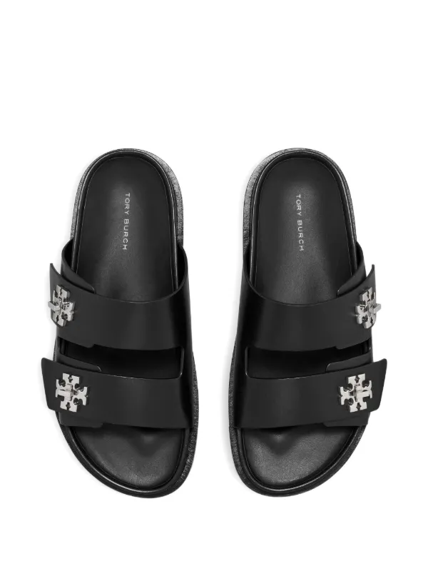 サンダル・ミュール Tory Burch Sandalo T-Lock Sport Tory Burch Turnlock Sport Sandals | Black | FARFETCH