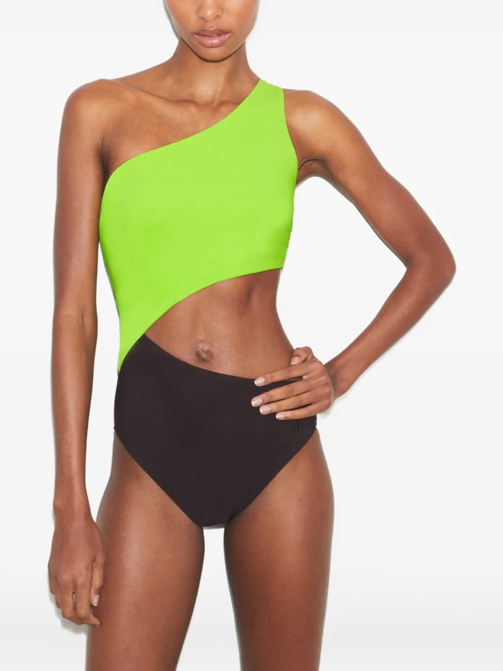 Tory Burch Asymmetrisch badpak Groen