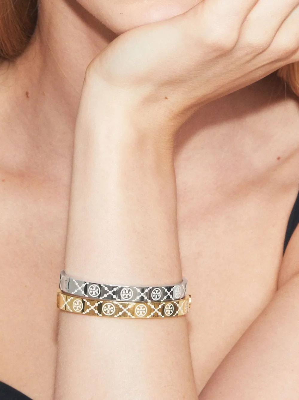 Tory Burch Gegraveerde armband - Goud