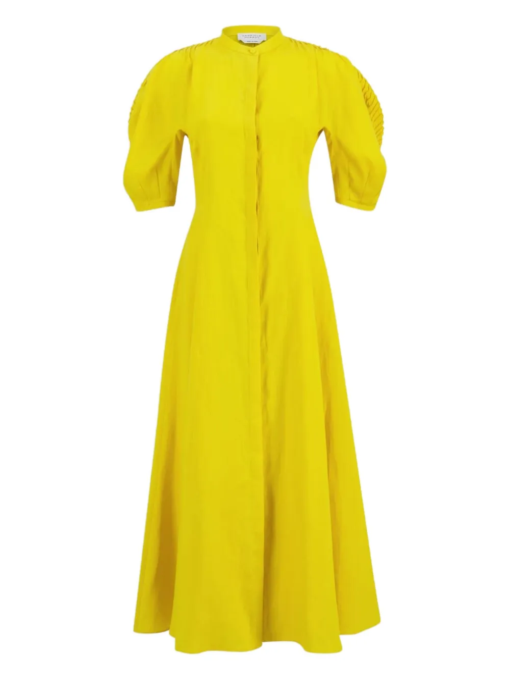 Gabriela Hearst puffed-sleeve shirt dress | Yellow | Image 1