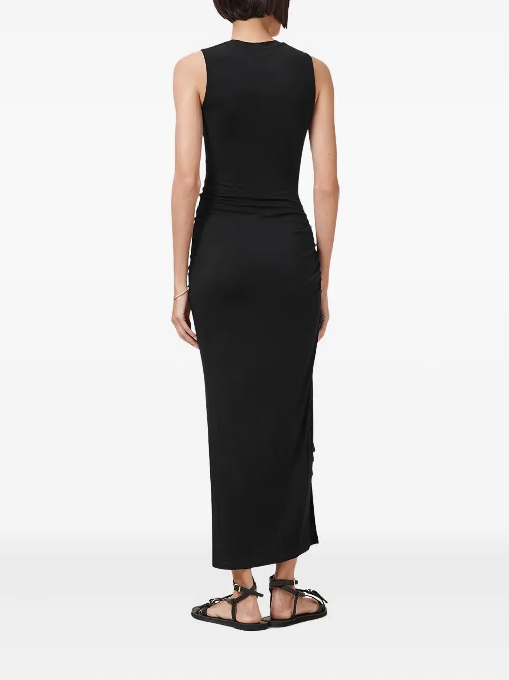 AllSaints Rivi midi-jurk Zwart