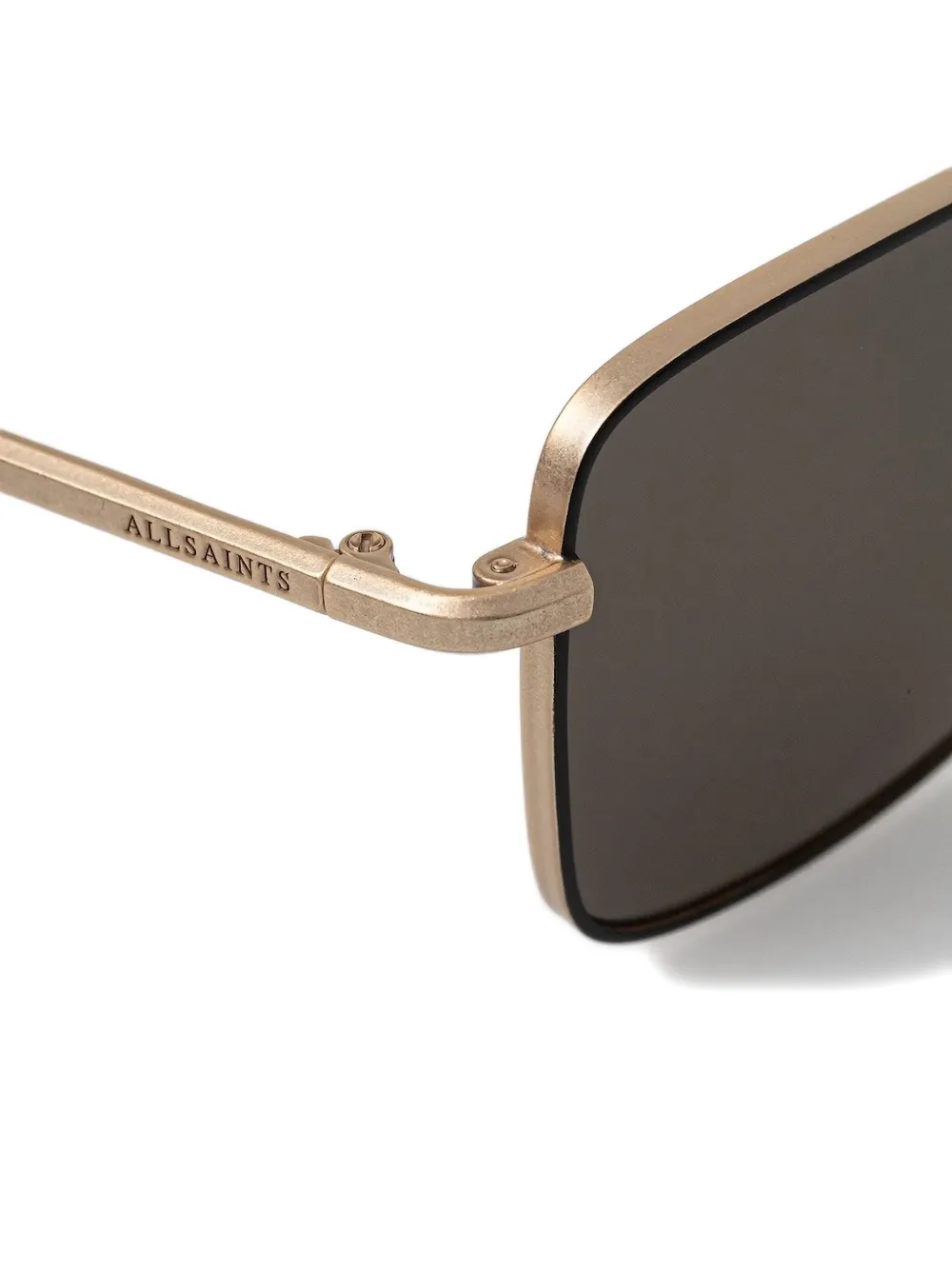 AllSaints Zonnebril met vierkant montuur - Goud