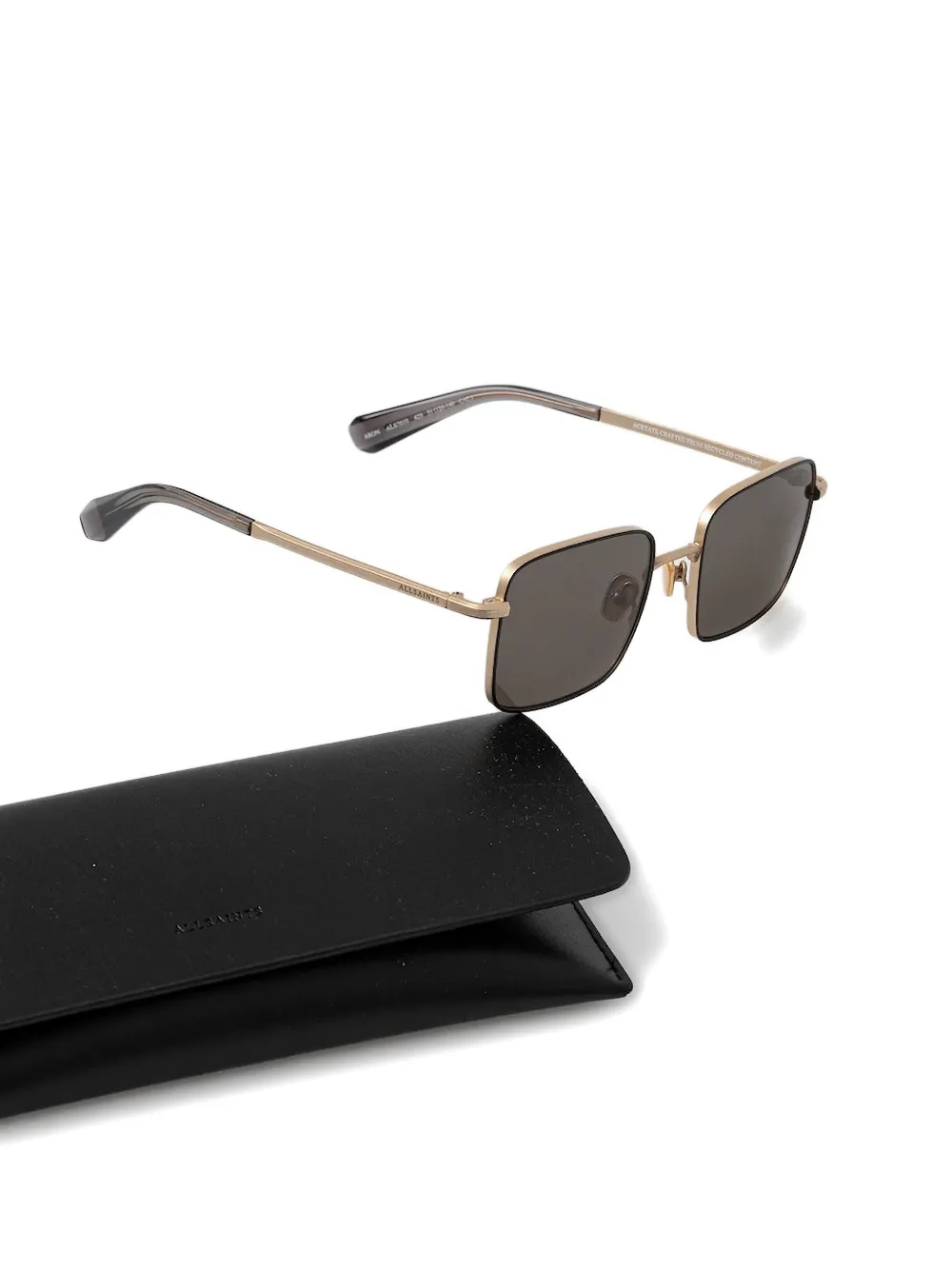 AllSaints Zonnebril met vierkant montuur Goud