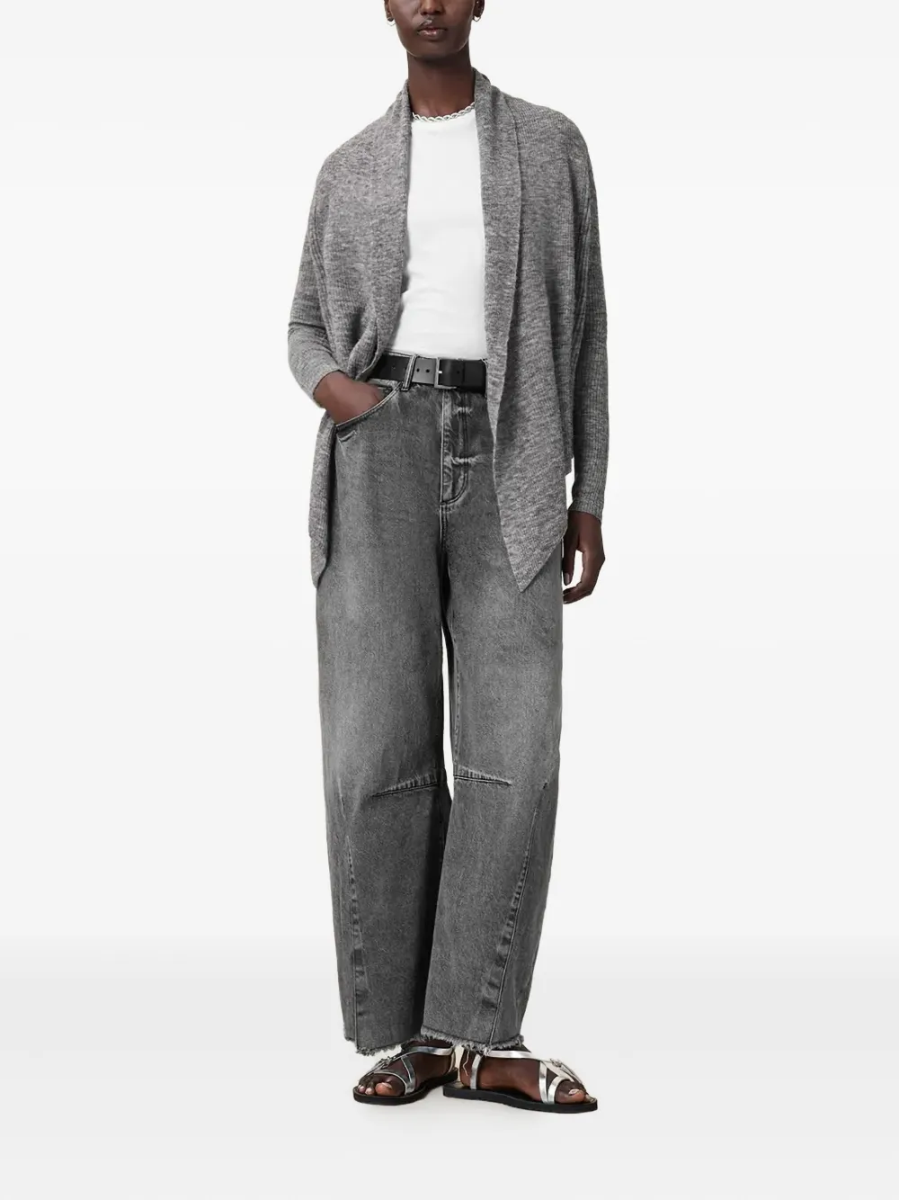 AllSaints Harper vest Grijs