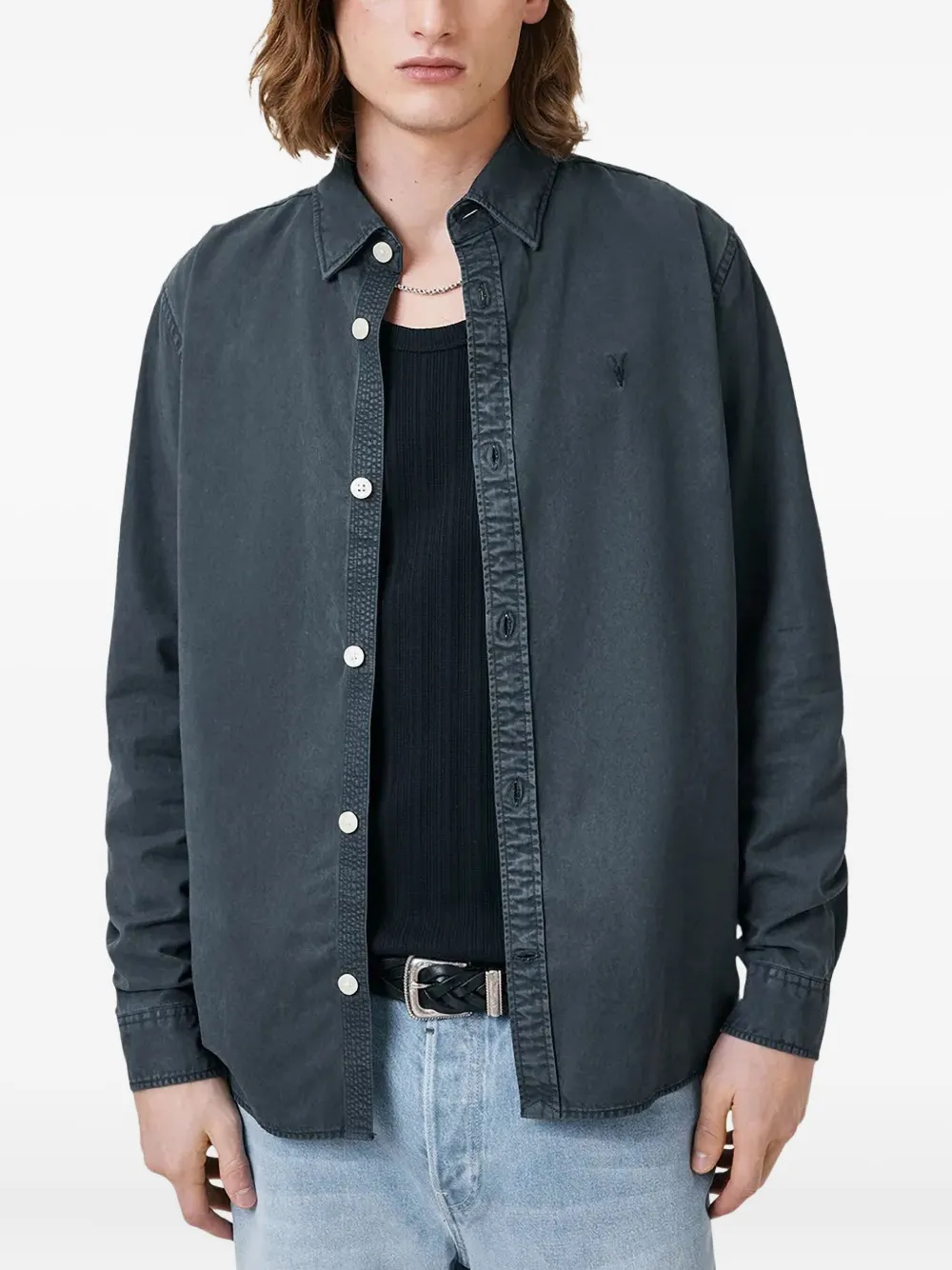 AllSaints Bodhi overhemd - Blauw