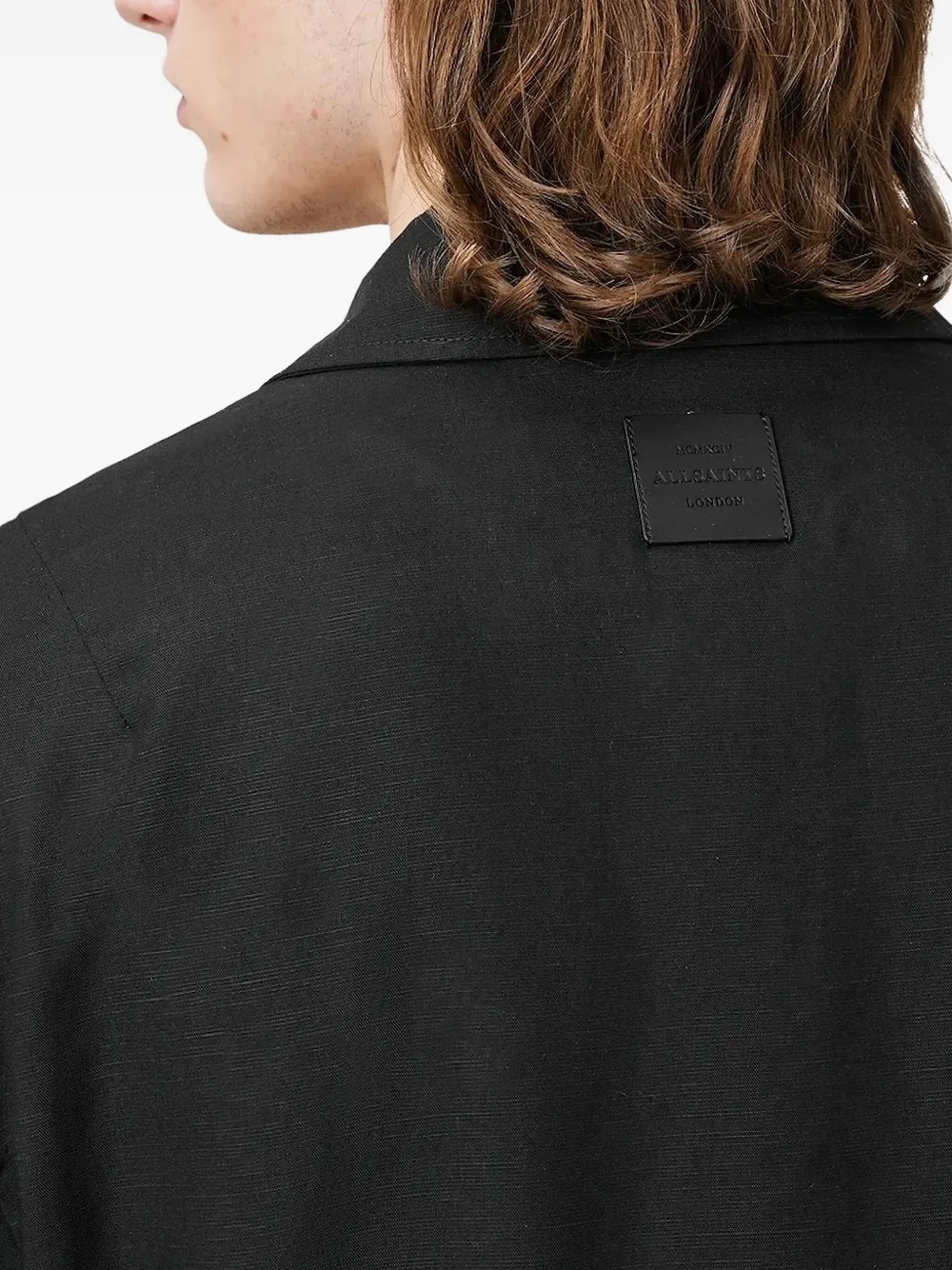 AllSaints Bradner jack met rits Zwart
