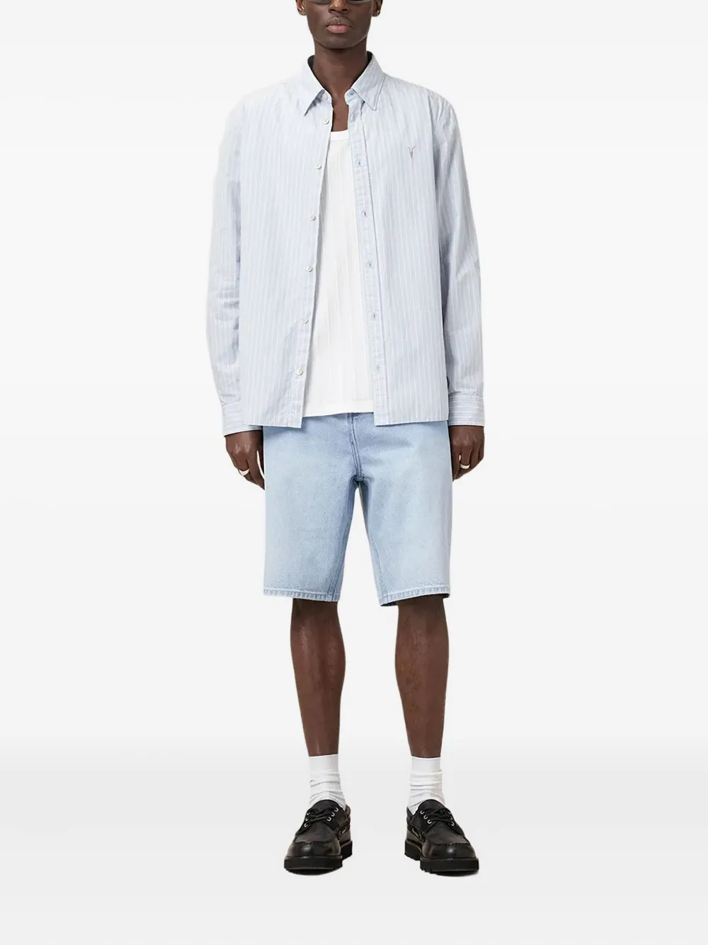 AllSaints Alva denim shorts Blauw