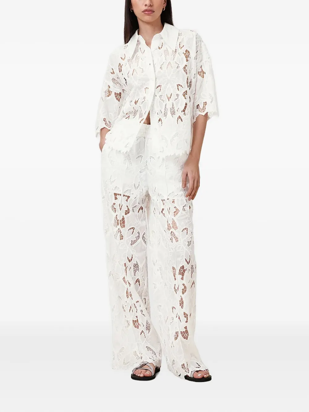 AllSaints Charli broek Wit