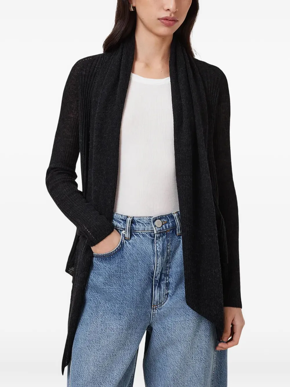 AllSaints Harper cardigan | Black | Image 1