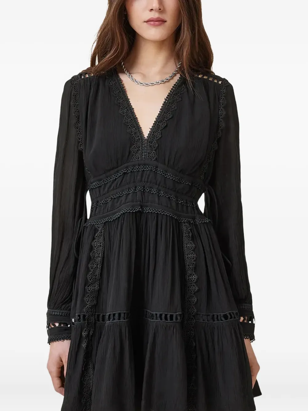 AllSaints Xanthe ミニドレス - ブラック AllSaints Xanthe ミニドレス - ブラック