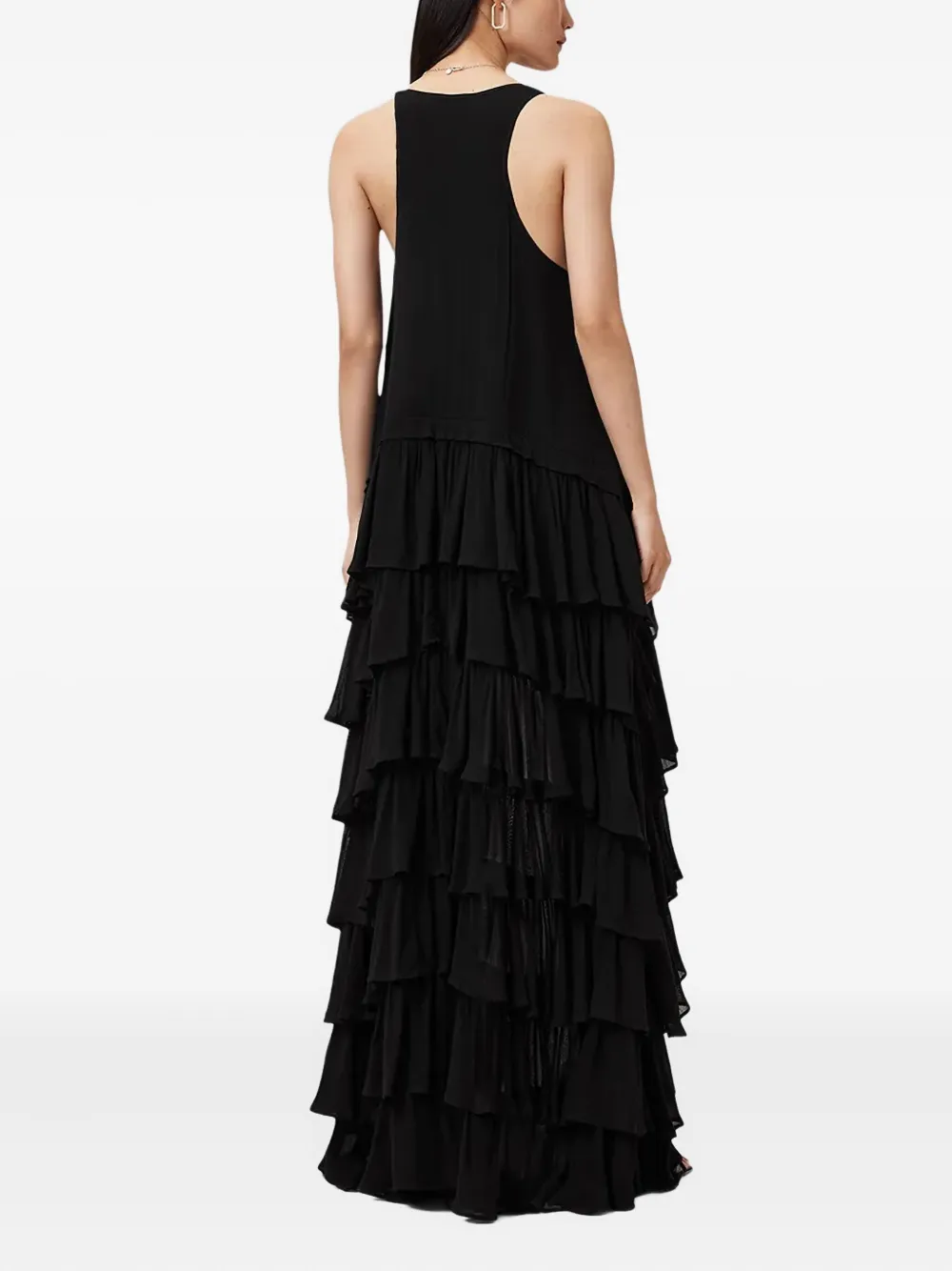 AllSaints Cavarly maxi-jurk Zwart