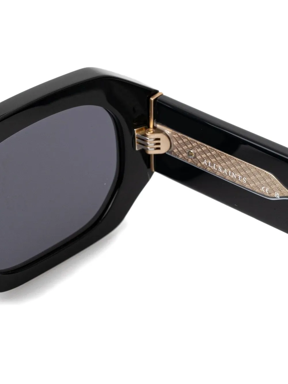AllSaints Zonnebril met geometrisch montuur - Zwart