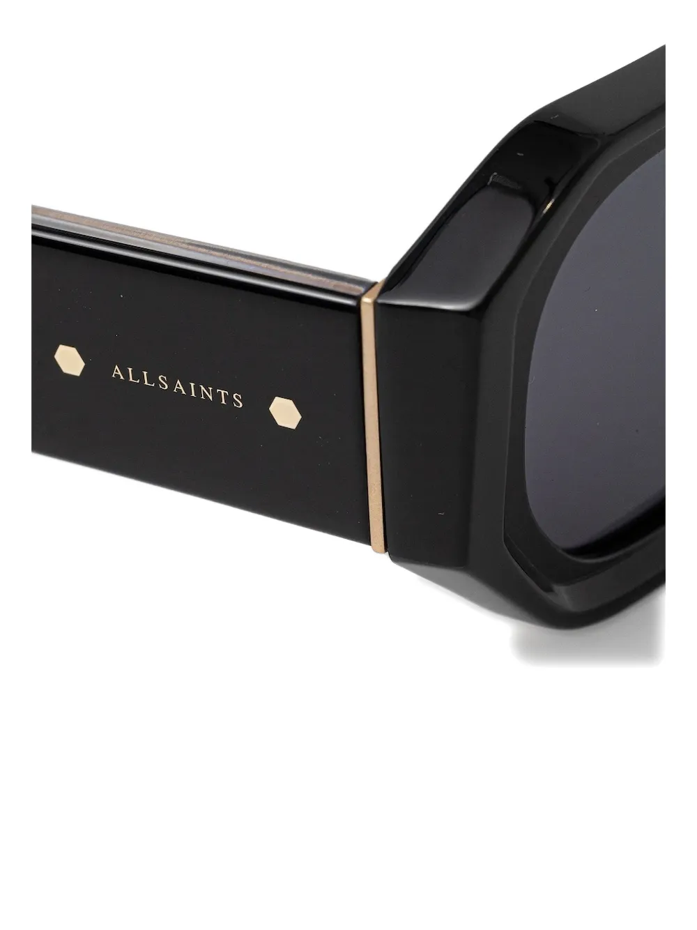 AllSaints Zonnebril met geometrisch montuur Zwart