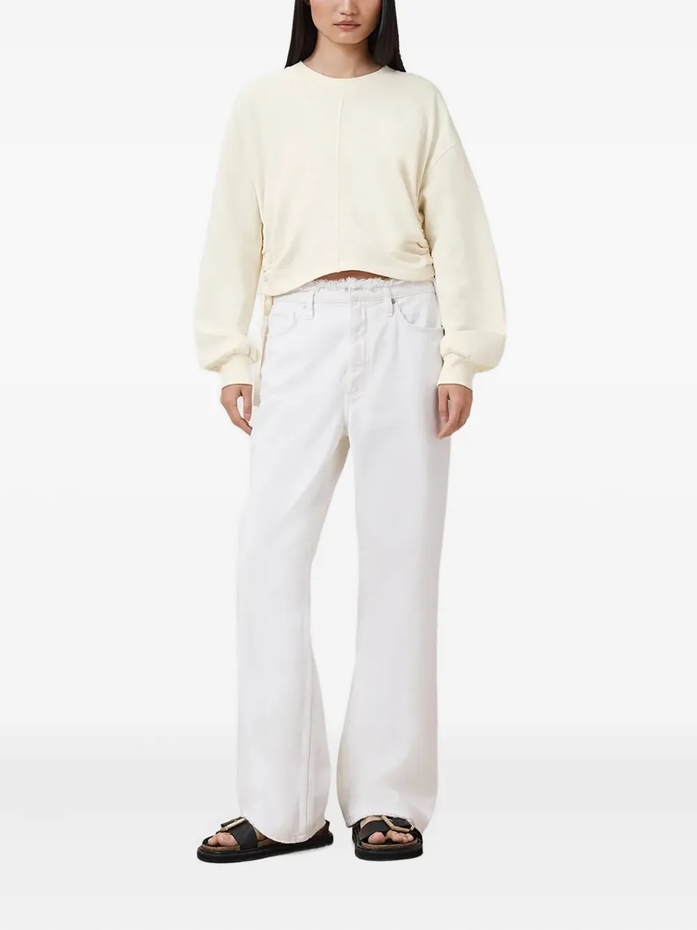 AllSaints Sweater met trekkoord Beige