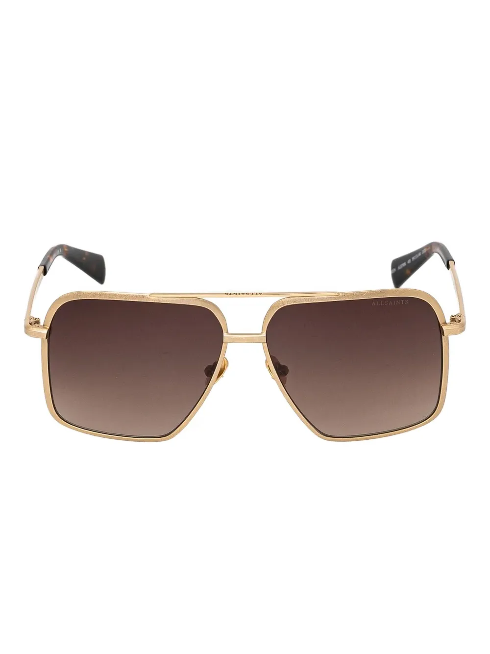 AllSaints Zonnebril met vierkant montuur Goud
