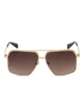 AllSaints square-frame sunglasses - Gold