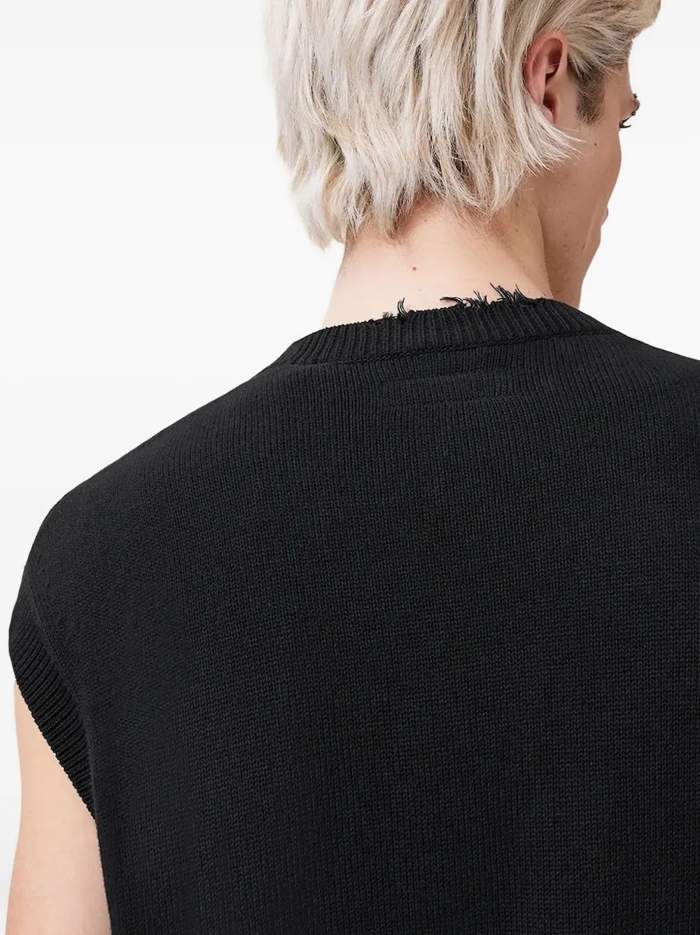 AllSaints Scripture mouwloos vest Zwart
