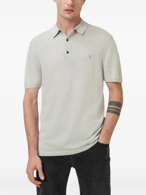 AllSaints Poloshirt mit Stickerei