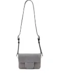 AllSaints crocodile-effect flap bag - Blue