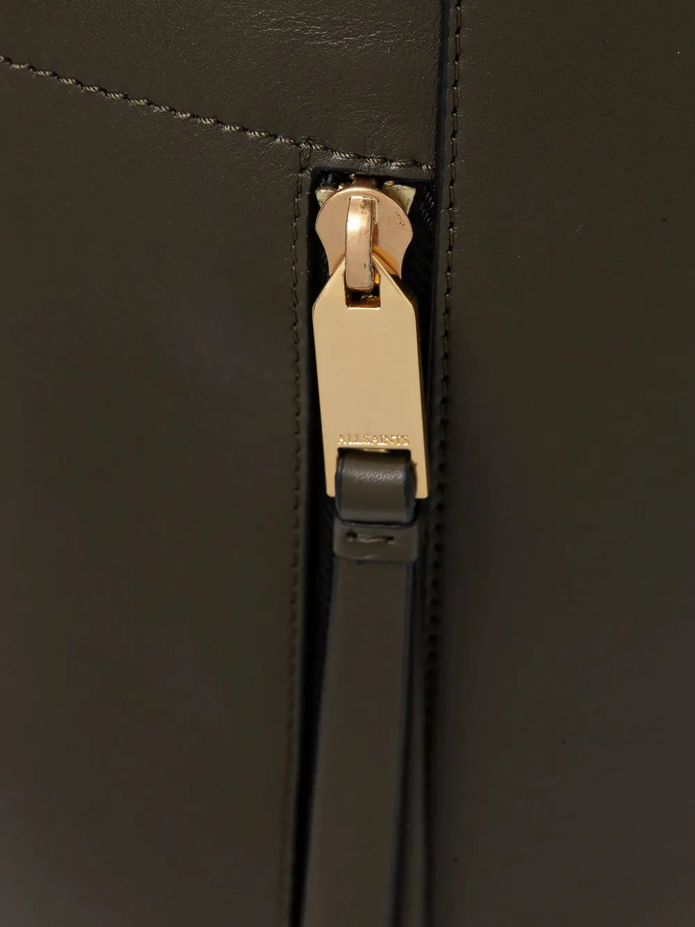 AllSaints Shopper met ritssluiting en vlakken Groen