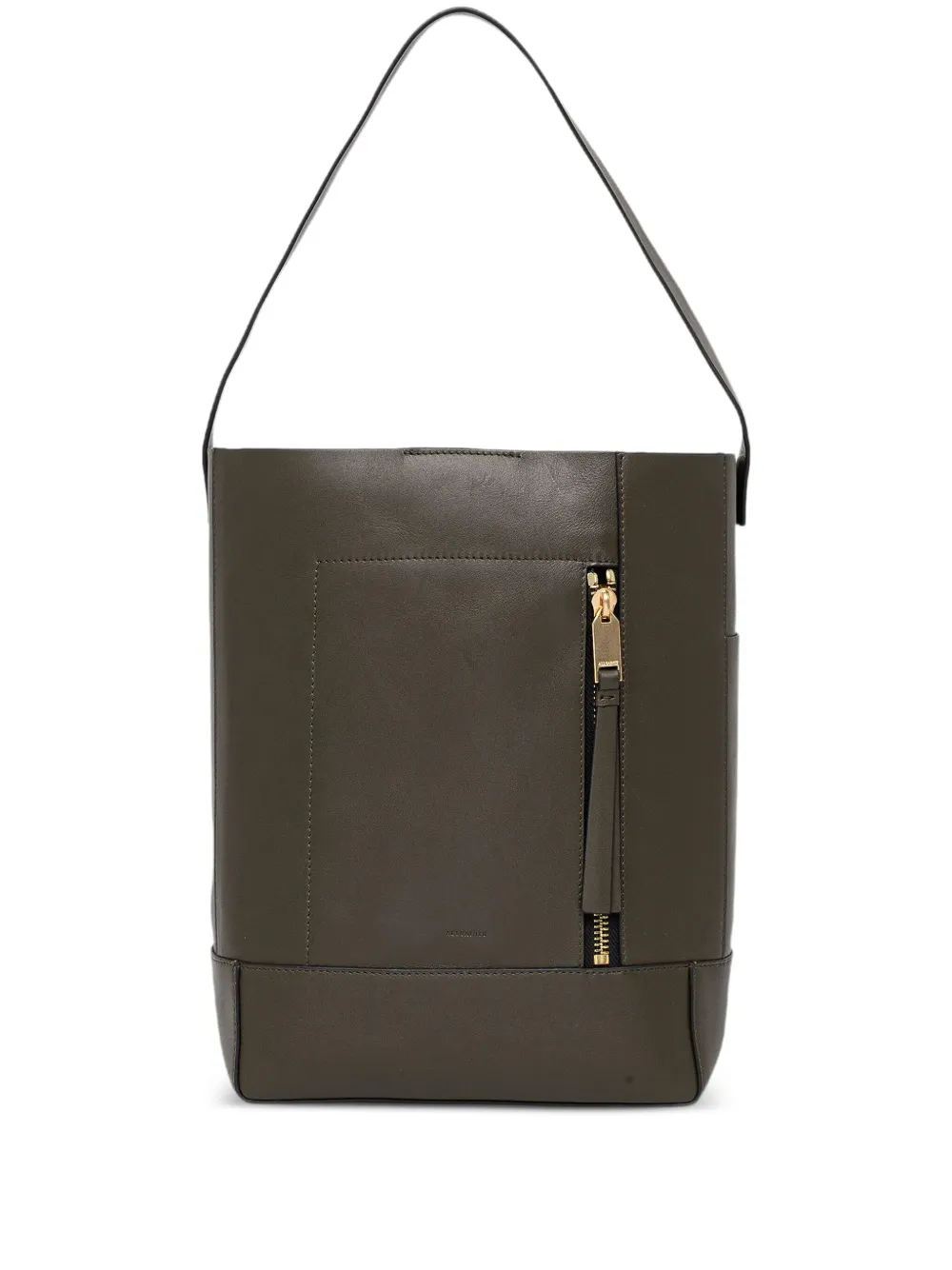 AllSaints Shopper met ritssluiting en vlakken Groen