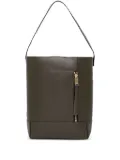 AllSaints zip-fastening panelled tote bag - Green