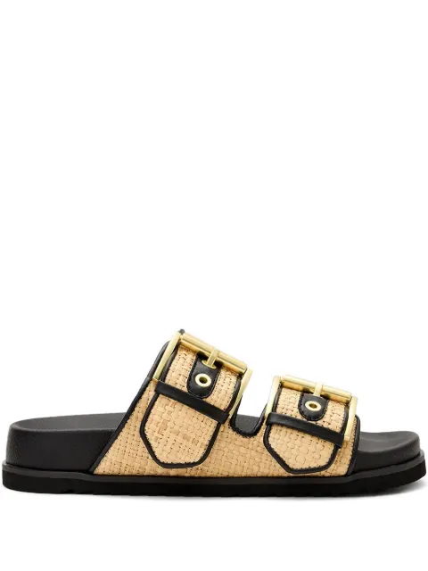 AllSaints Sian woven buckled sandals