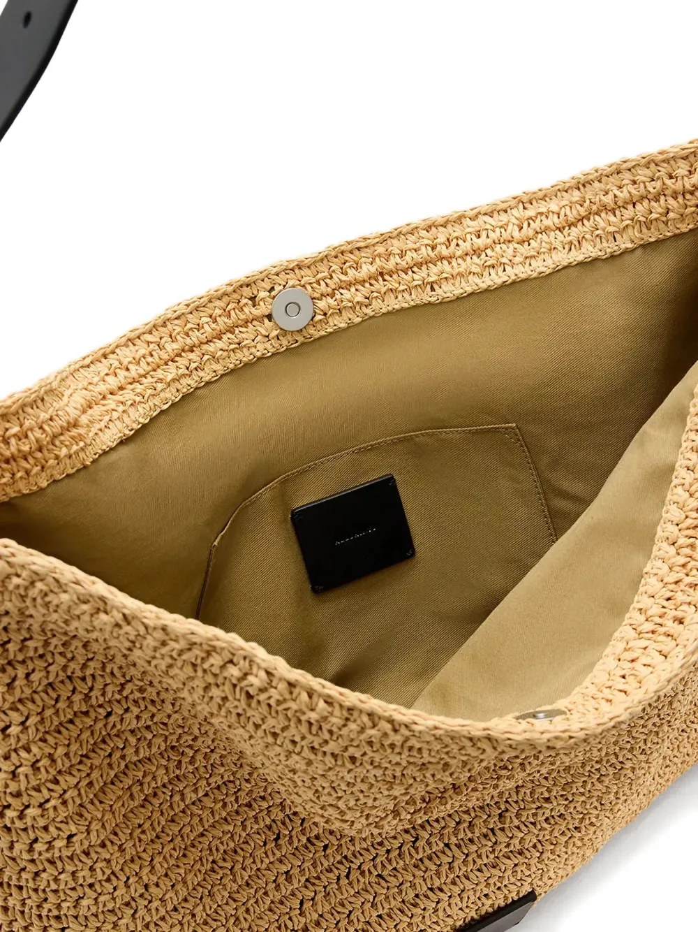 AllSaints Asha shopper met leren afwerking Beige