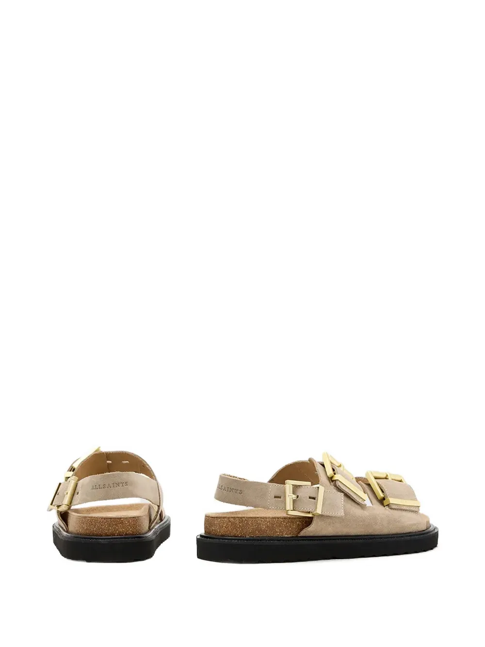 AllSaints buckle-detail platform sandals Neutrals