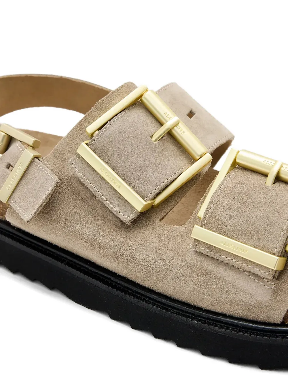 AllSaints buckle-detail platform sandals Neutrals