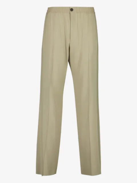 Ferragamo elasticated-waist button trousers