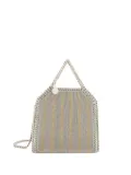 Stella McCartney Falabella striped metallic bag - Silver