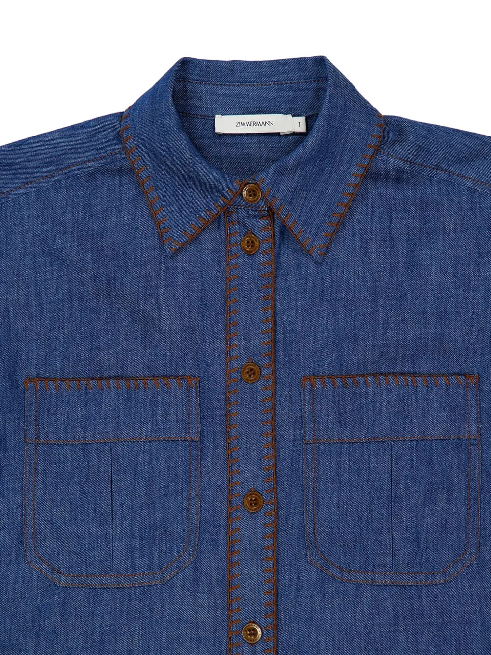 ZIMMERMANN Ascension blouse Blauw