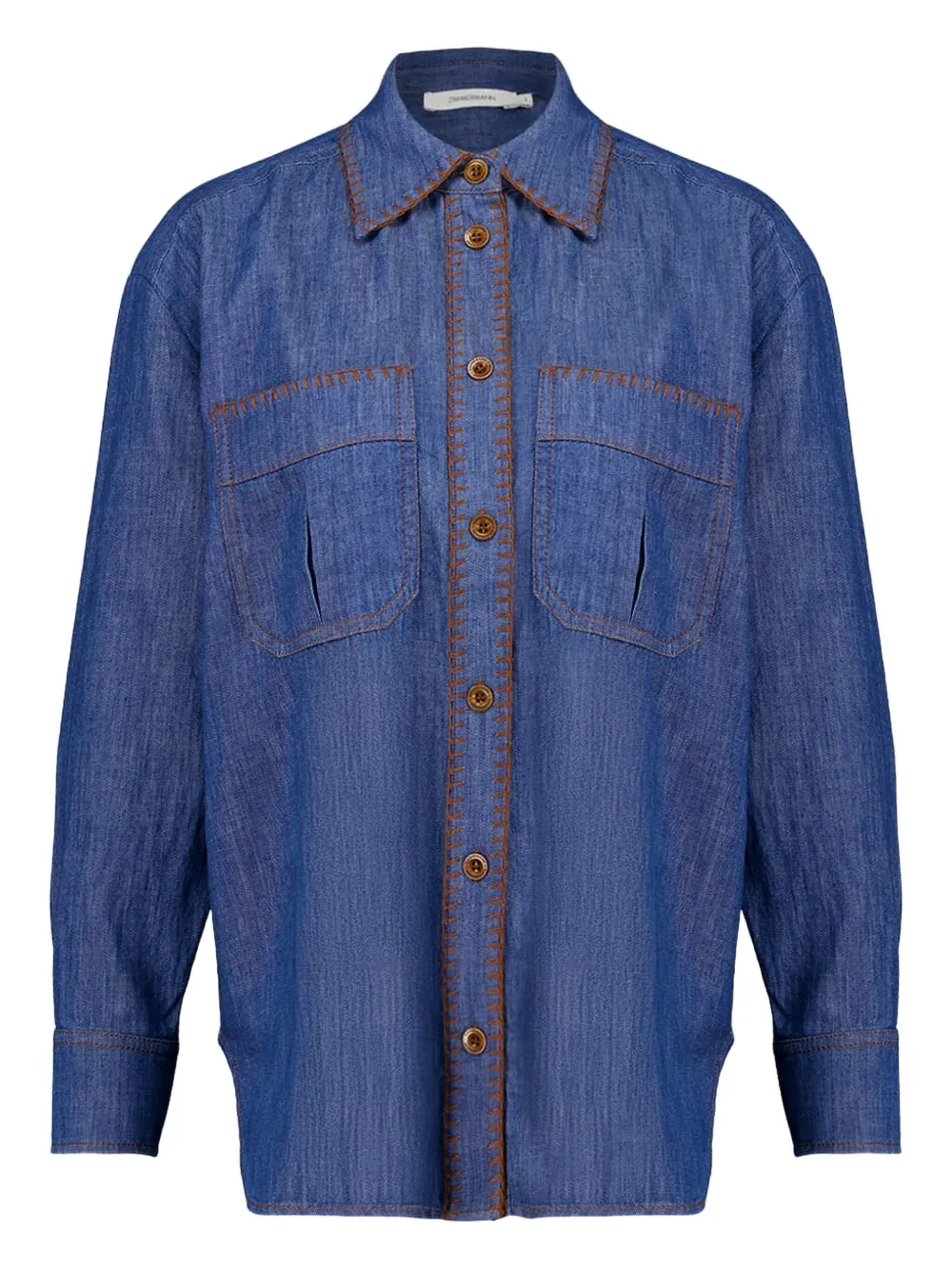 ZIMMERMANN Ascension blouse Blauw