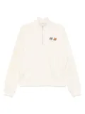 Maison Kitsuné cotton zip-up sweatshirt - Neutrals