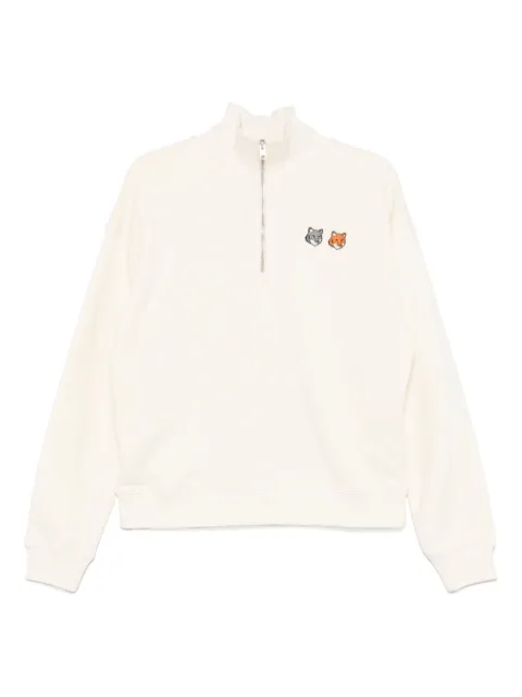 Maison Kitsuné cotton zip-up sweatshirt